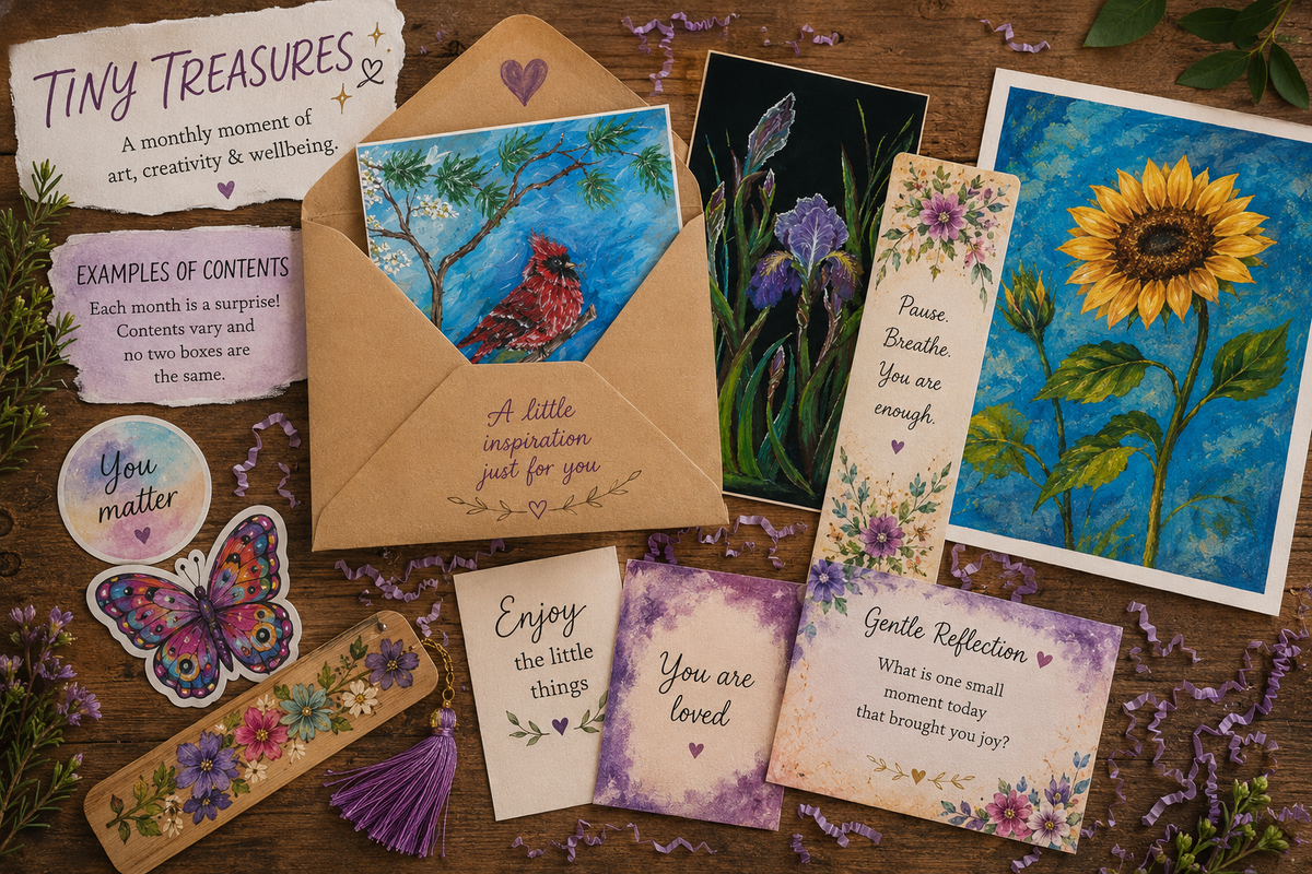 Tiny Treasure Monthly Art Collective: Peaceful Post Club
