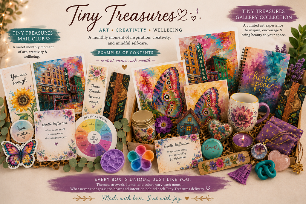 Tiny Treasure Monthly Art Collective: Peaceful Post Club