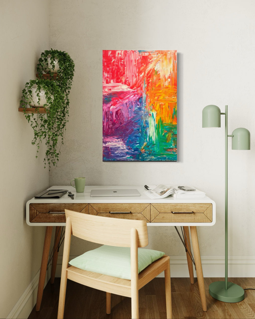 Temperance Original Acrylic Textured  Painting